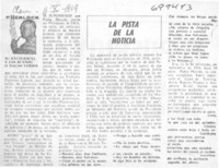 La pista de la noticia