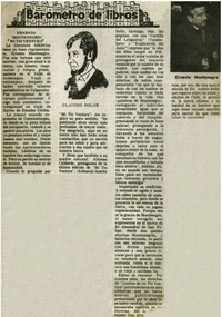 Ernesto Montenegro: "mi tío Ventura"