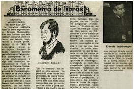 Ernesto Montenegro: "mi tío Ventura"