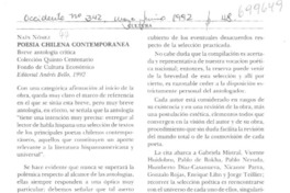 Poesía chilena contemporánea.