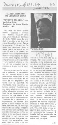 El azul retrato de Verónica Ortiz