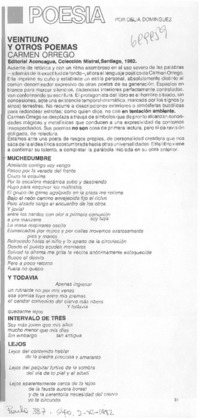 Veintiuno y otros poemas