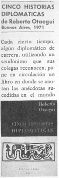 Cinco historias diplomáticas.