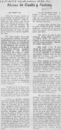 Alonso de Ovalle y Pastene