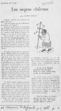 Los negros chileno