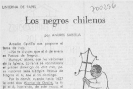 Los negros chileno