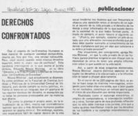 Derechos confrontados.