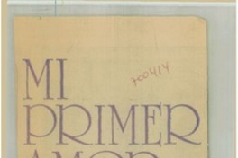 Mi primer amor...