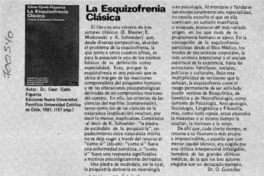 La esquizofrenia clásica
