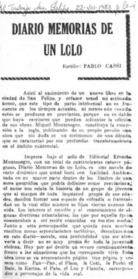 Diario memorias de un lolo