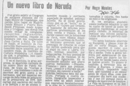 Un nuevo libro de Neruda