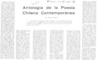 Antología de la poesía chilena contemporánea