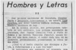 Hombres y letras