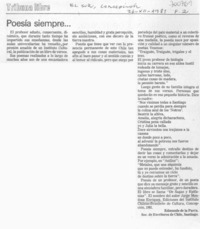 Poesía siempre--