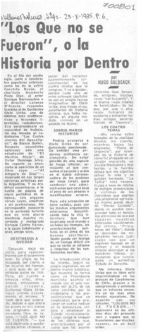 Los que no se fueron", o la historia por dentro