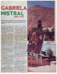 Gabriela Mistral (1889-1957).