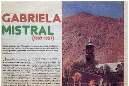 Gabriela Mistral (1889-1957).