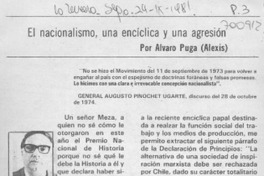 El nacionalismo, una encíclica y una agresión