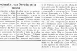 Theodorakis, con Neruda en la batuta.