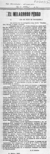 El milagroso Pedro