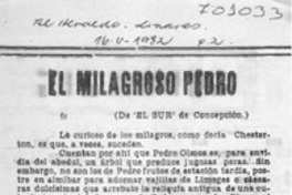 El milagroso Pedro