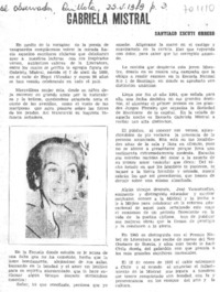 Gabriela Mistral