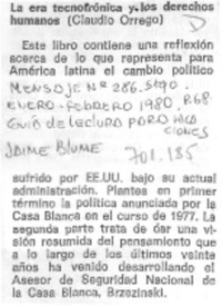 La era tecnotrónica y los derechos humanos