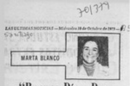 Buenos días, don Diego de la noche"