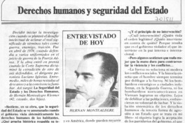 Derechos humanos y seguridad del Estado : [entrevista]