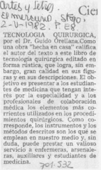 Tecnología quirúrgica.