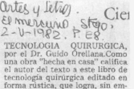 Tecnología quirúrgica.