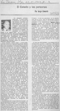 El estado y las personas