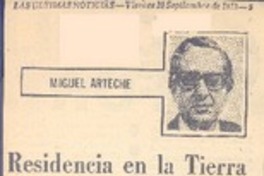 Residencia en la tierra