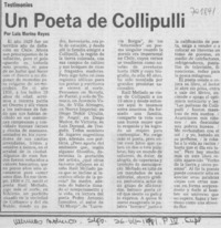 Un poeta de Collipulli