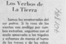 Los verbos de la tierra
