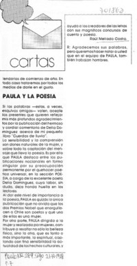 Paula y la poesía.
