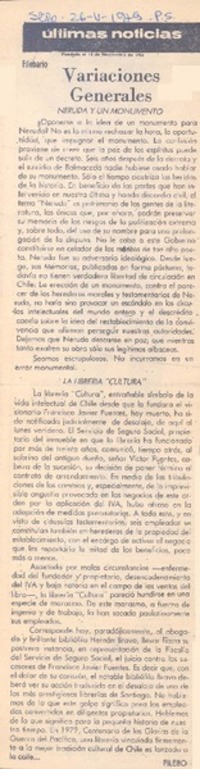 Variaciones generales