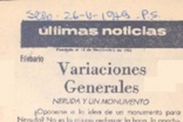 Variaciones generales
