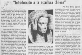 Introducción a la escultura chilena