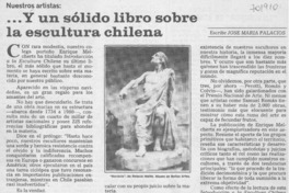 -- Y un sólido libro sobre la escultura chilena
