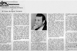 Literatura policial chilena o el caso de René Vergara