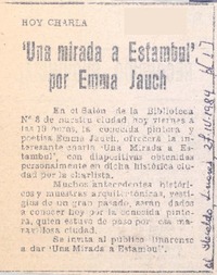 Una mirada a Estambul".