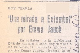 Una mirada a Estambul".