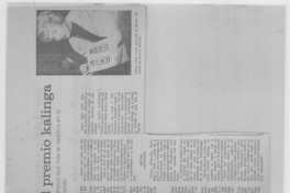 Grete Mostny: postulante al premio kalinga.