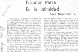 Nicanor Parra en la intimidad
