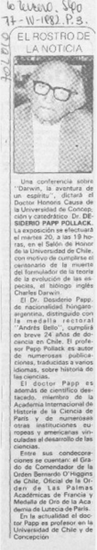 El rostro de la noticia.