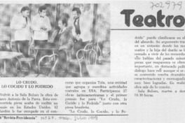 Lo crudo, lo cocido y lo podrido.