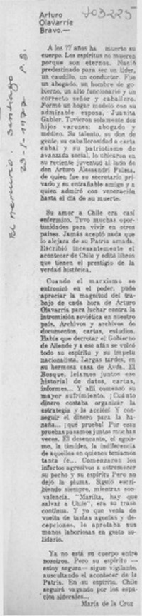 Arturo Olavarría Bravo