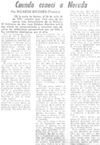 Cuando conocí a Neruda