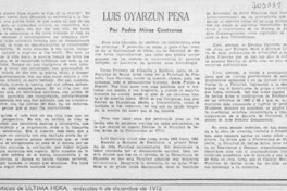 Luis Oyarzún Peña